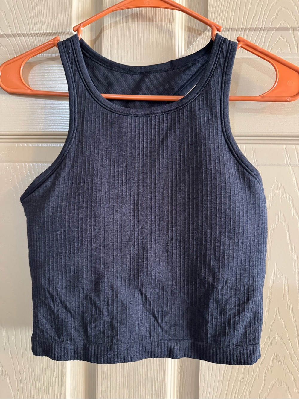 Lululemon Ebb To Street Racerback Crop Tank in Black (W1CJUS)